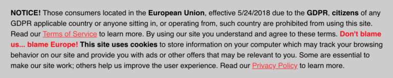 ripoffreport.com banned for users in the EU